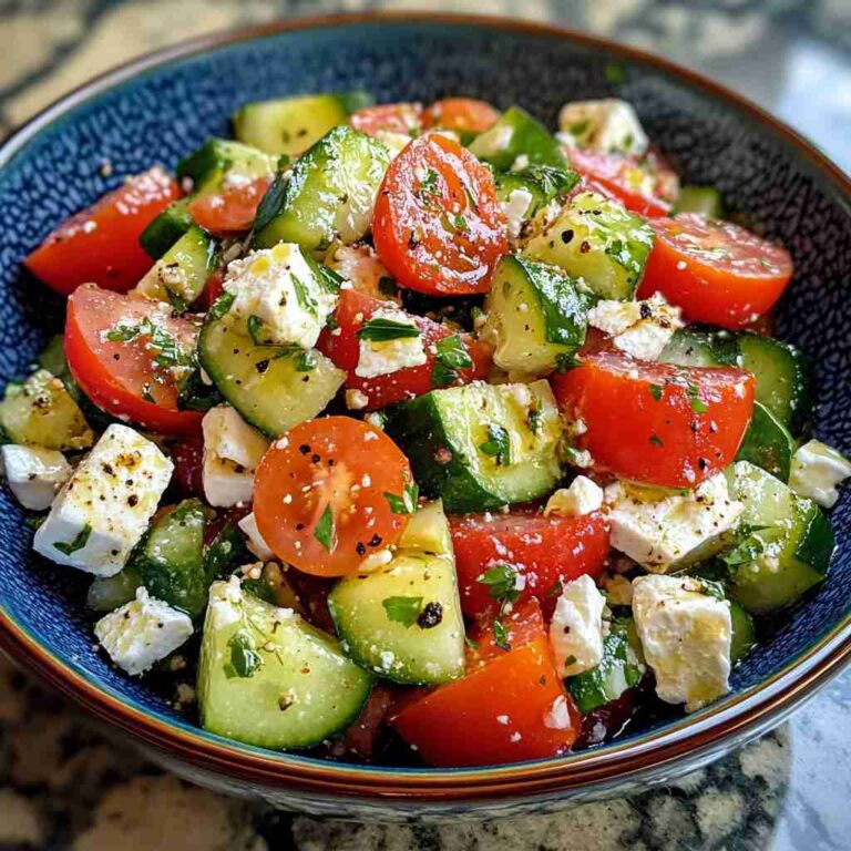 Refreshing Greek Cucumber Tomato Salad